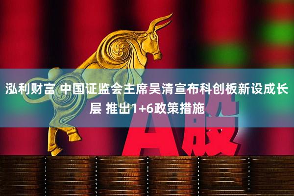 泓利财富 中国证监会主席吴清宣布科创板新设成长层 推出1+6政策措施